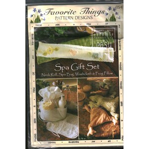 Favorite Things Pattern Designs Spa-cadeauset Nekrol Spa-tas Kikkerkussen 054