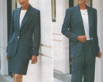 4723 UNCUT Butterick SEWING Pattern Misses Jacket Skirt Pants SEW Vintage oop ff