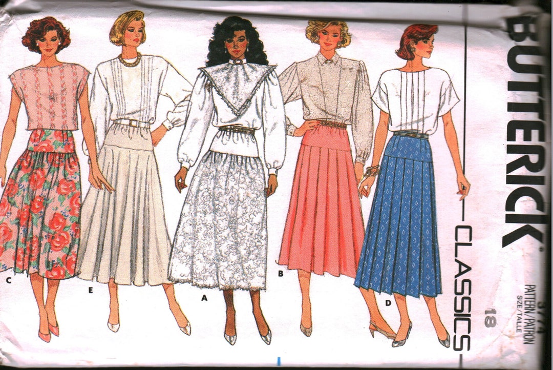 3774 Vintage Butterick SEWING Pattern Misses Skirt Uncut Oop New - Etsy