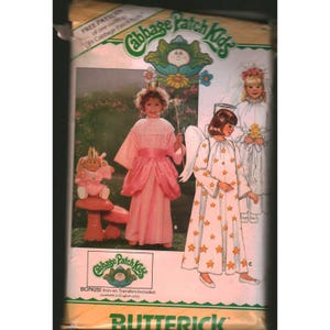 Vintage 3490 Butterick Cabbage Patch Kinder Kostüm Pattern Girls Princess Angel