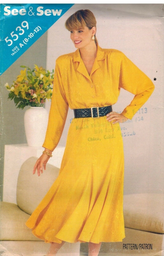 8403 UNCUT McCalls Sewing Pattern Misses Sew News Semi Fitted Jumper Easy Casual