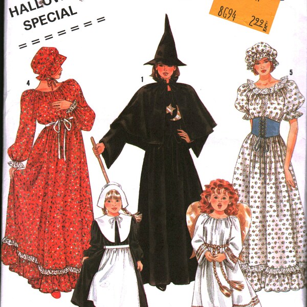 0418 vintage non-cut Simplicité Motif Halloween Manque Filles Costume OOP FF