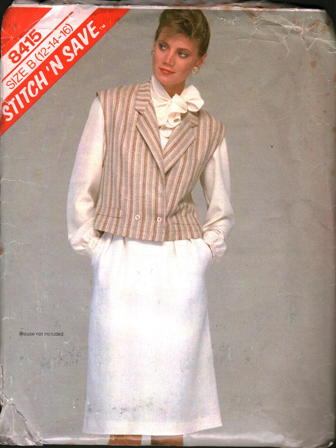 8415 Mccalls Vintage SEWING Pattern Misses Vest Skirt OOP - Etsy