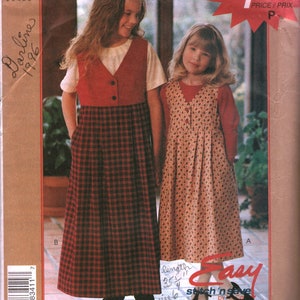 8341 Vintage McCalls NAAIpatroon Kinder Meisjes Trui Top OOP