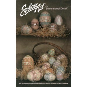 EmbossArt Eggs Christine Powell Stokes Ceramic Pottery Instruction Booklet 1997