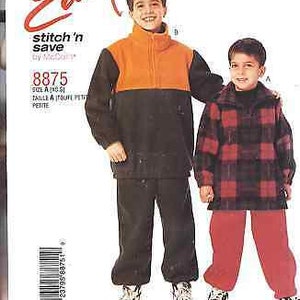 8875 Vintage McCalls SEWING Pattern Childs EZ Sweatsuit Easy uncut oop nähen new