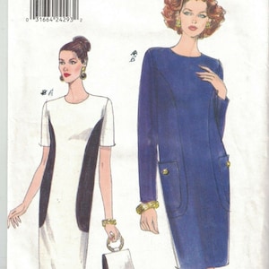 9546 UNCUT Vogue Sewing Pattern Misses Loose Fitting Straight Dress Very Easy 10