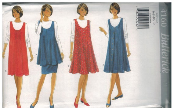 8012 McCalls Sewing Pattern UNCUT Misses Maternity Jumper Jumpsuit Top Pull on Pants Size 8 10 12