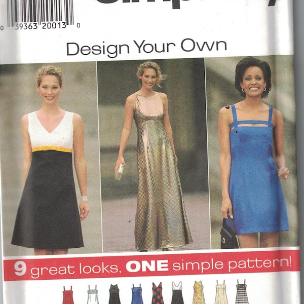 7510 UNCUT Simplicity SEWING Pattern Misses Design Your Own Dress oop sew style