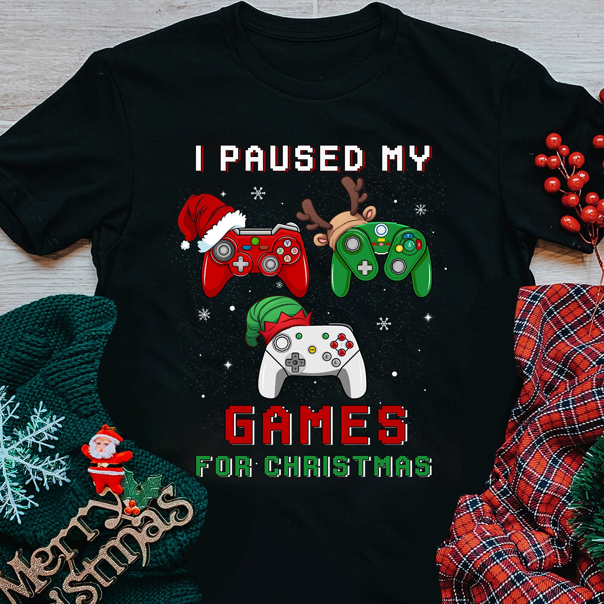 Discover I Paused My Game For Christmas T-Shirt