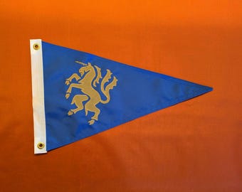 Boat Flag Unicorn Royal Blue Flag Chick TARIFF FREE