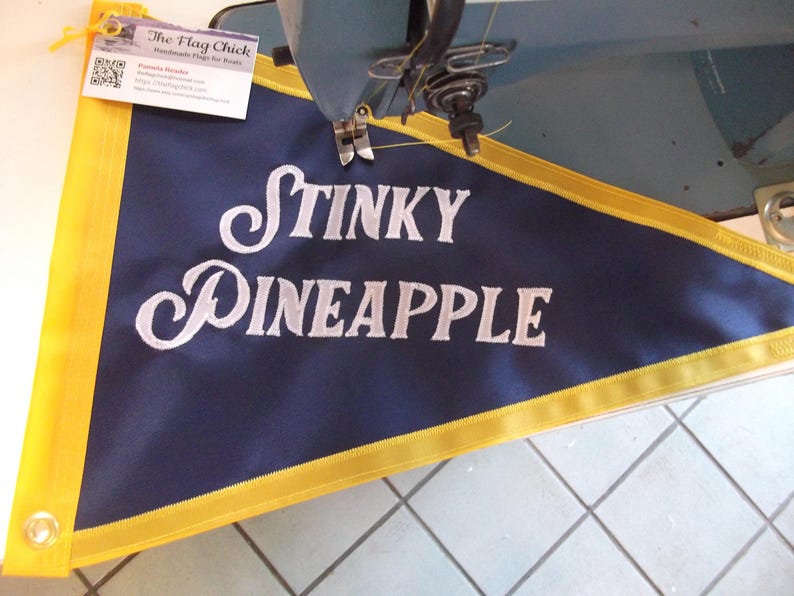 Boat Name Flag Custom Flags Nautical Gift TARIFF FREE the flag chick 画像 3