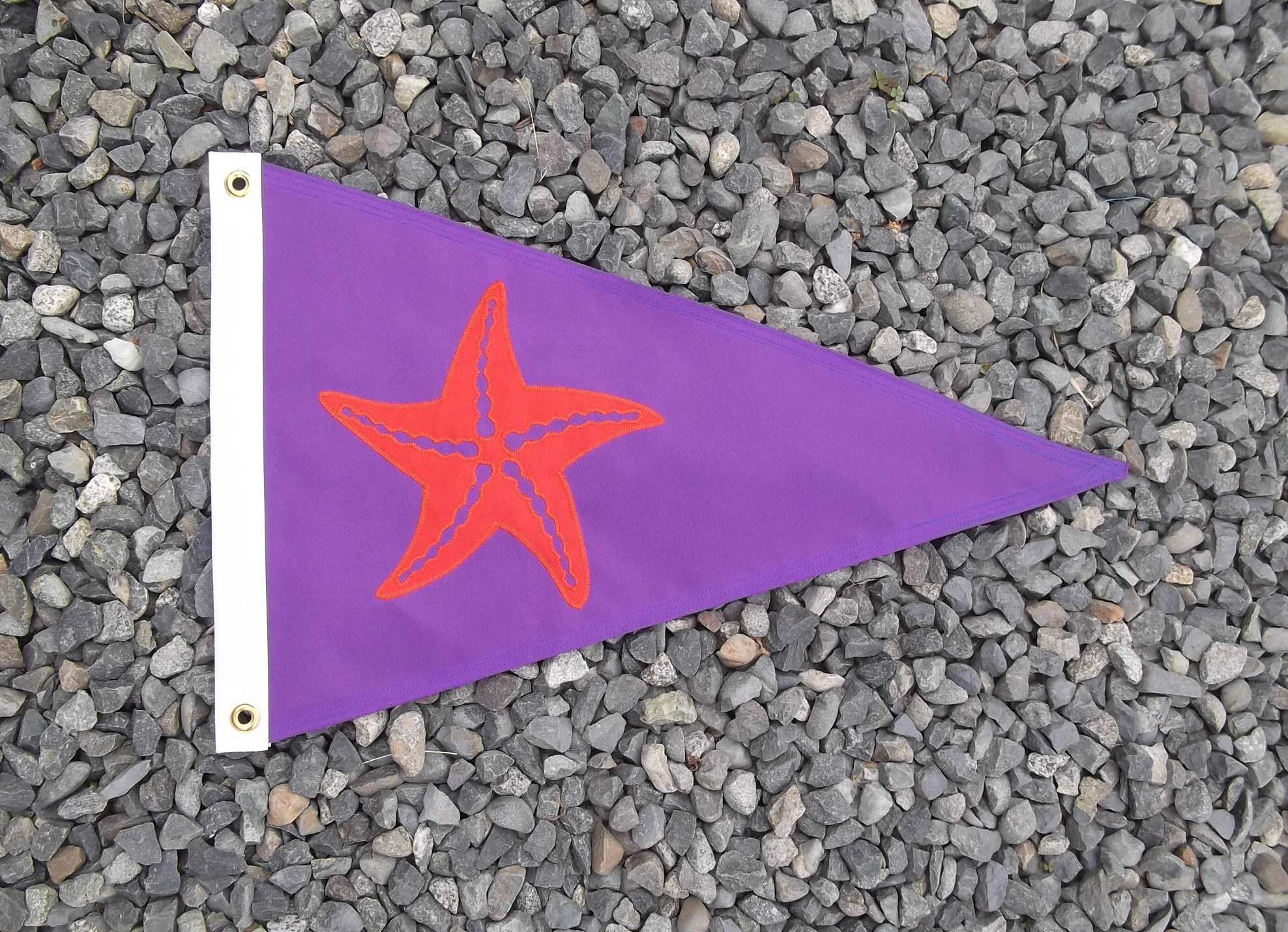 Boat Flag Starfish Purple and Orange Nautical Gift FLAG CHICK Etsy Norway