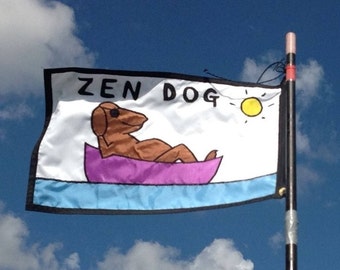 Personalized Boat Flag: Sewn Nautical Pennant, Custom Graphic TARIFF FREE