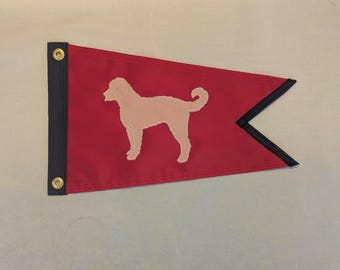 Doodle Flag Red Boat Flag theflagchick