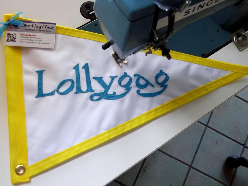 Boat Name Flag Custom Flags Nautical Gift TARIFF FREE the flag chick 画像 2