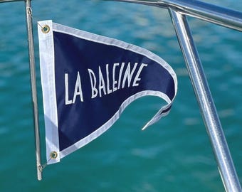 Boat Name Flag Custom Flags Nautical Gift for Him the flag chick TARIFF FREE