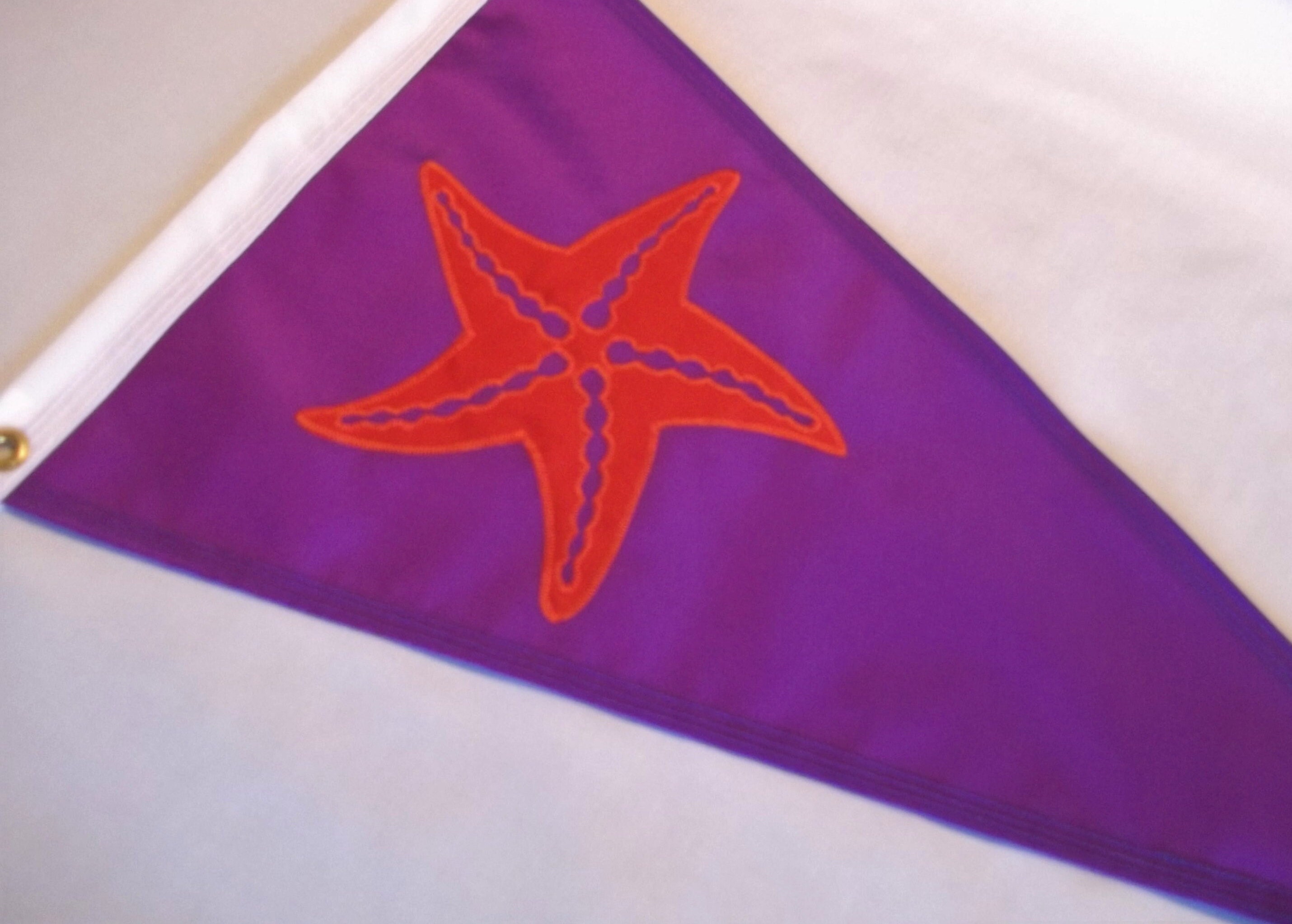 Boat Flag Starfish Purple and Orange Nautical Gift FLAG CHICK Etsy