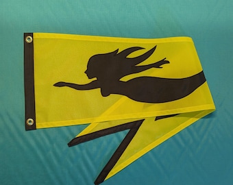 Mermaid Masthead Streamer Boat Flag TARIFF FREE