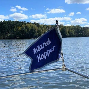 Boat Flag Nautical Boating Custom Made Boat Name Gift for him flag chick