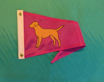 Yellow Labrador Retriever Boat Flag Nautical Gift theflagchick