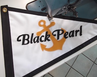Boat Flag Custom Nautical Flags Boat Name + GRAPHIC Gift for Him TARIFF FREE