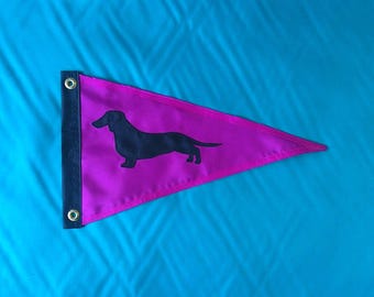 Dachshund Boat Flag Dog Gift TARIFF FREE the flag chick