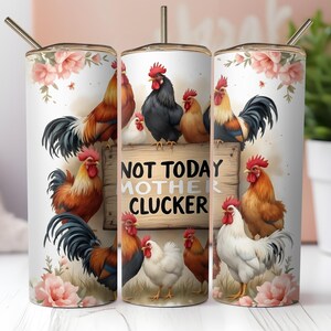 Funny Chicken Tumbler Wrap 20oz, Farm Animal PNG, Sublimation Design Digital Download, Country Chicken Tumbler, Rustic Farming Cup Wrap