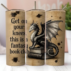 Smut Book Tumbler Wrap: Dark Romance Fantasy Design (20oz PNG Digital Download