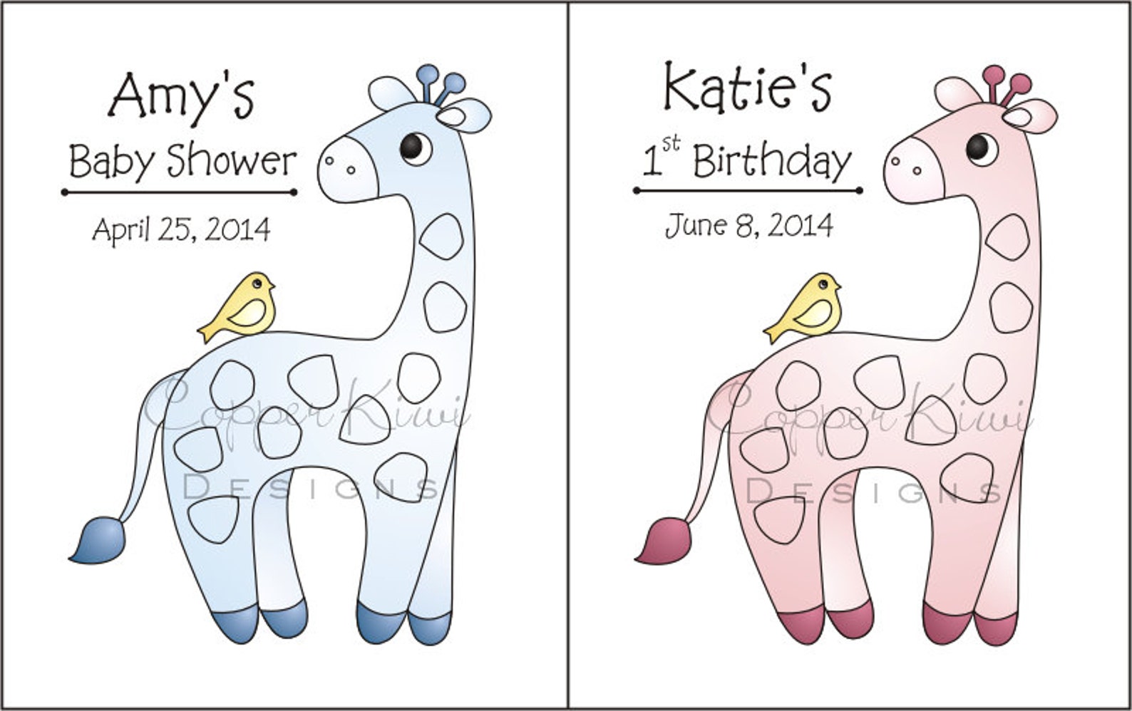 Giraffe Fingerprint Guest Book Jungle Safari Baby Shower Etsy