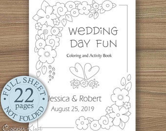 Kids' Wedding Activity Book Printable Download - Etsy