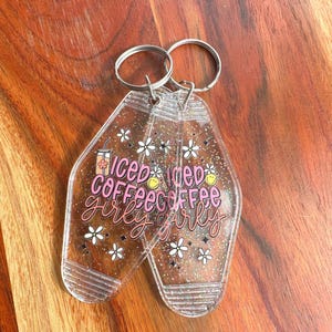 Vintage Motel Coffee Keychains – Retro Charm for Coffee Lovers!