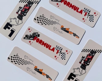 Formula 1 Racing Cardstock Bookmarks – | F1 Gifts for Book Lovers |