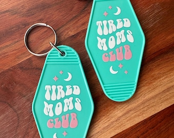 Vintage motel mom keychains