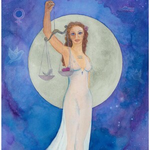 Carta de Libra. Cartão de aniversário com horóscopo. Cartão de astrologia. Cartão de aniversário com o signo de Libra. Cartão de aniversário com o signo de Libra. Presente do zodíaco.