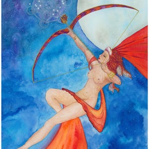 Sagittarius card. Horoscope birthday card. Astrology card. Zodiac birthday card. Sagittarius star sign birthday card. Zodiac gift