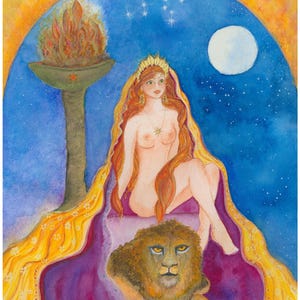 Cartão de Leão. Cartão de aniversário com horóscopo. Cartão de astrologia. Cartão de aniversário com o signo de Leão. Cartão de aniversário com o signo lunar.