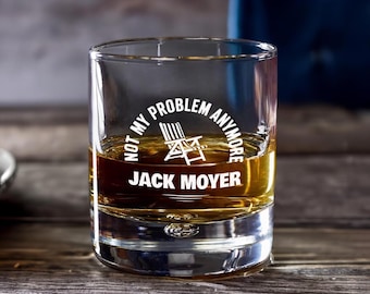 Personalized Photo Engraved Whiskey Glass | Custom Father's Day Gift