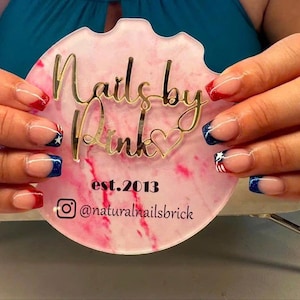 Acrylic Nailfie 2025| Photo Prop | Nail Technician | Beauty Salon | Nail Artist | Nail Picture