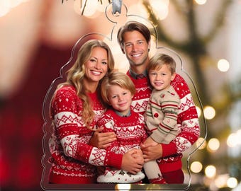 Custom Acrylic Photo Ornament: Personalized Family Keepsake