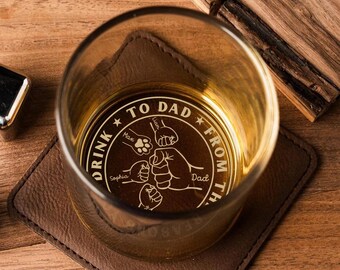 Photo Engraved Whiskey Glass | Personalized Father's Day Gift