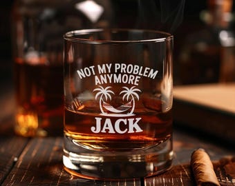 Personalized Photo Engraved Whiskey Glass | Father's Day Gift