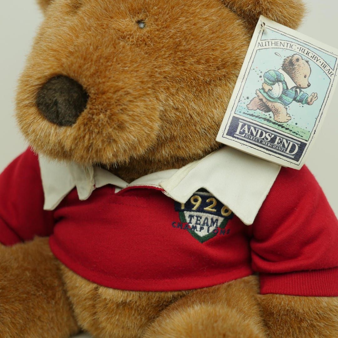 1995 Lands' End Gund Authentic Rugby Bear Plush 11