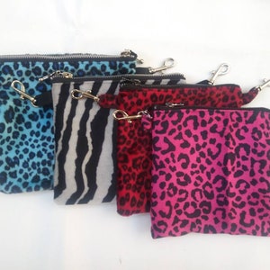 Animal Print Belt Bag *choose color* punk rock cheetah zebra waist pack