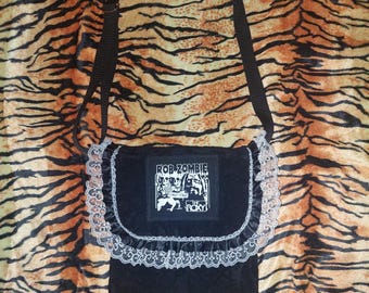 Rob Zombie Lace Geldbörse schwarz crushed Samt metall