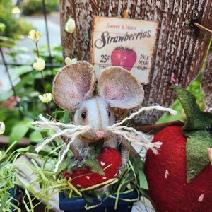 Primitive Mice with Strawberry in basket image 4
