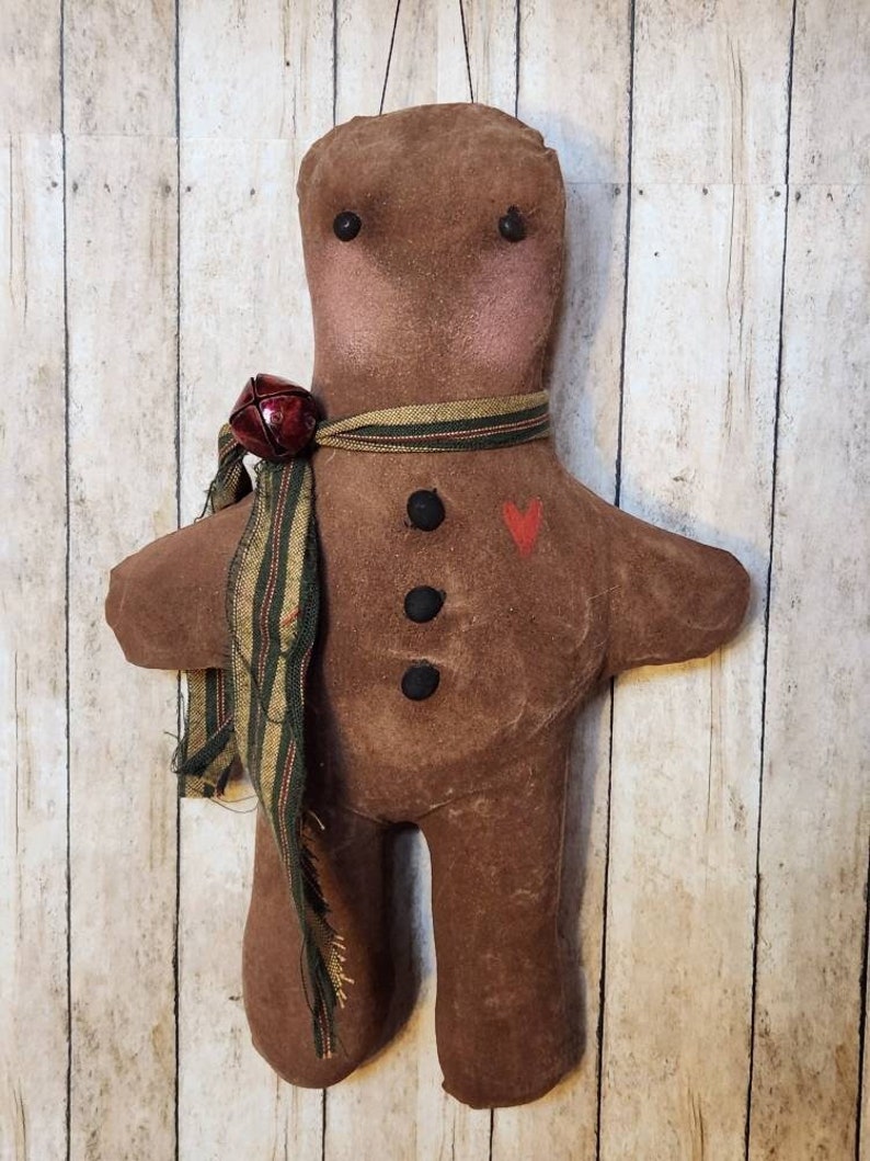 Primitive Gingerbread Men Christmas image 2