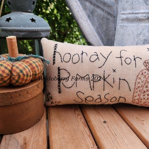 Hooray for Pumpkin Season Pattern Instant Download