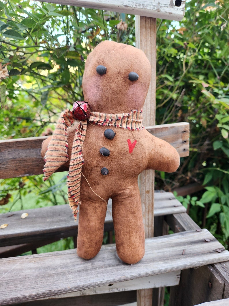 Primitive Gingerbread Men Christmas image 5