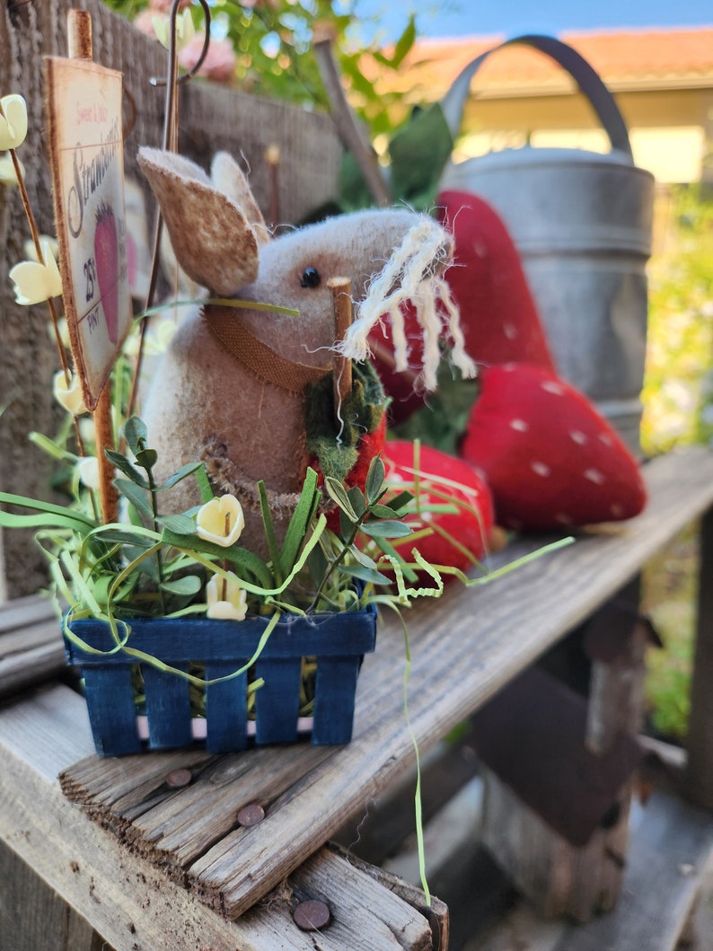 Primitive Mice with Strawberry in basket image 2